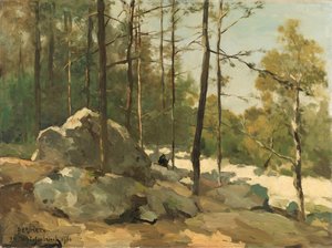Waldansicht in der Nähe von Barbizon