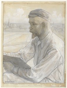 Porträt des Malers Ferdinand Hart Nibbrig von Johan Henri Gustaaf Cohen Gosschalk