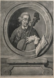 Porträt eines Musikers, möglicherweise Franz Joseph Haydn, graviert von M.A. Picot