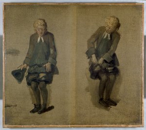 Zwei Skizzen von David Garrick in Charakter, 18. Jahrhundert von Johan Joseph Zoffany