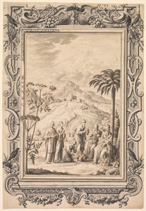 Illustration und Randgestaltung für Kupfer-Bibel von Johan Melchior Füssli