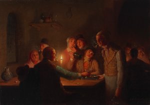 Niederländische Tavernen-Szene von Johan Mengels Culverhouse