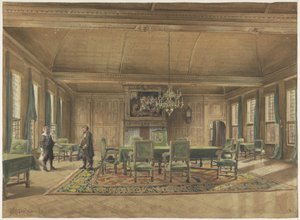 Der Deputiertenrat im Provinzhaus in Groningen von Johan Paul Constantinus Grolman