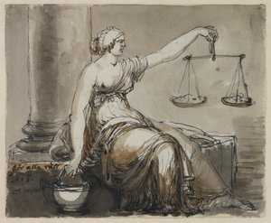 Illustration zu dem Lied „Auf des Lebens mühsamem Pfad“. Vierte Strophe 5. „Tu allen recht“ von Johan Tobias Sergel