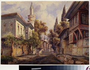 Eine Straße in Konstantinopel