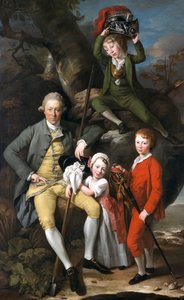 Henry Knight of Tythegston, 1738-1772 mit seinen Kindern, 1770