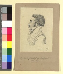 Carl Alexander von Heideloff (1789-1865), Maler, Architekt von Johann Adam Klein