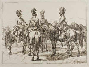 Dragoner zu Pferd von Johann Adam Klein