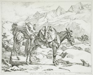 Furka-Gebirge, Schweiz von Johann Adam Klein