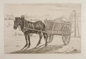 Pferd mit Bierwagen von Johann Adam Klein