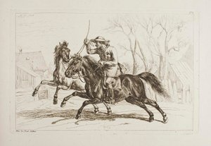 Ungar zu Pferd von Johann Adam Klein
