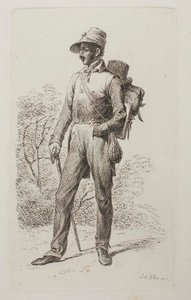 Johann Jacob Kirchner auf Wandertour von Johann Adam Klein