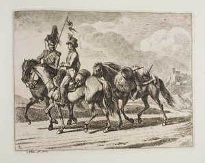 Militärreiter von Johann Adam Klein