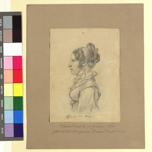 Nannete (Anna Maria) Mansfeld, geb. Zimmer (Gemahlin von Heinrich Josef Mansfeld, Kupferstecher und Graveur) von Johann Adam Klein