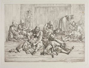 Schafschur von Johann Adam Klein