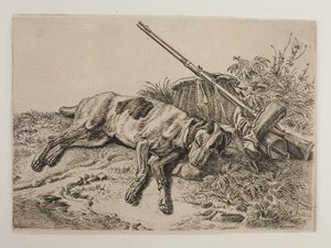 Schlafender Hund von Johann Adam Klein