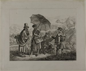Die Künstler auf ihrer Reise von Johann Adam Klein