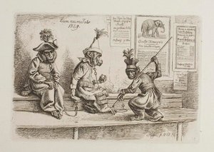 Zum neuen Jahr 1829. Affen von Johann Adam Klein