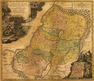 Judäa oder Palästina, heute Heiliges Land genannt von Johann Baptist Homann