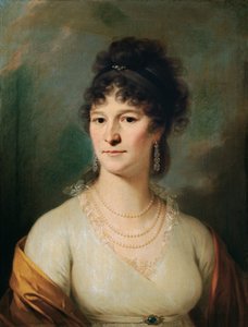 Brustbild einer Dame von Johann Baptist Lampi d. Ä.