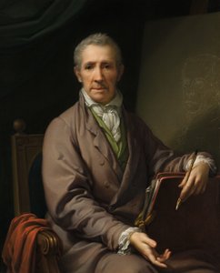 Selbstbildnis an der Staffelei von Johann Baptist Lampi d. Ä.