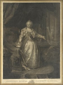 Katharina II. von Russland (1729-1796) von Johann Baptist von Lampi the Elder
