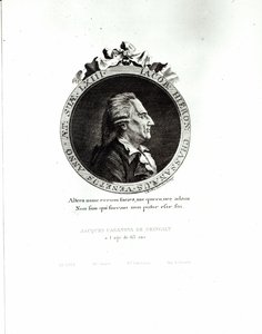 Medallion-Porträt von Giacomo Casanova im Alter von 63 Jahren, 1788 von Johann Berka