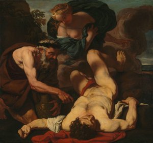 Selene und Endymion (früher betitelt als Der Tod des Orion)