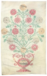 "Die Rose", ein Stammbaum, präsentiert an Kaiser Karl VI., 1731