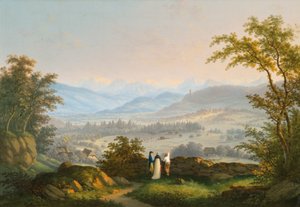 Umgebung der Ruine Habsburg von Johann Caspar Rahn