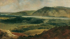 Donaulandschaft, vom Bisamberg aus gesehen von Johann Christian Brand