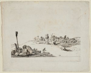 Landschaft mit Landleuten