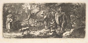 Almosen von einem Fuhrmann, 1814 von Johann Christian Erhard