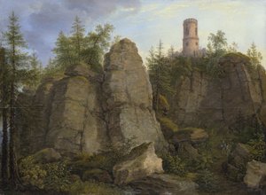 Klingstein, Porphyrfelsen bei Aussig