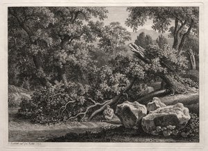 Heroische Landschaft: Der Satyr spielt die Flöte, 1795 von Johann Christian Reinhart