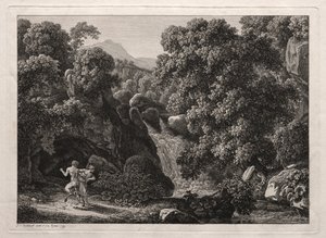 Heroische Landschaft: Der Satyr und die Nymphe von Johann Christian Reinhart