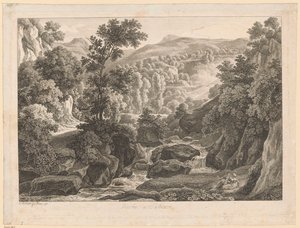 Landschaft - In der Nähe von Subiaco von Johann Christian Reinhart