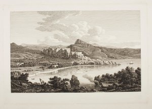 Aussicht auf die Ruinen von Karthaea auf der Insel Keos