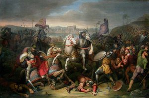 Herzog Erich von Calenberg rettet Kaiser Maximilian in der Schlacht bei Regensburg