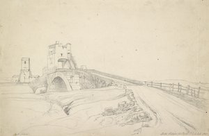 Die Ponte Salario bei Rom, 1821