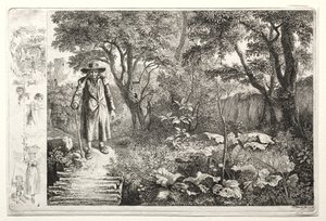 Der alte Mann vor der Knüppelsteg, 1819 von Johann Christoph Erhard