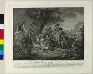 Tod des Markgrafen Kurt Christoph von Schwerin während der Schlacht bei Prag 1757