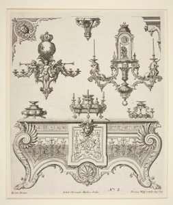 Blatt mit Ornamentdesigns