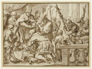 Krönung von Otto dem Großen in der Kirche von Sant
