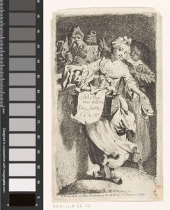 Druckverkäuferin von Johann Eleazar Schenau