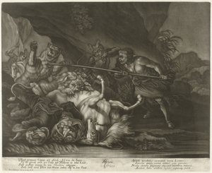Jagd auf Löwen und Bären