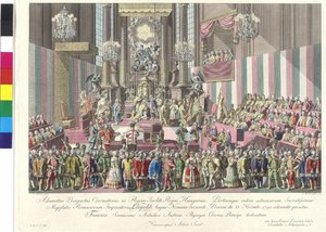 Krönung von Kaiser Leopold II. zum König von Ungarn in Bratislava am 15. November 1790