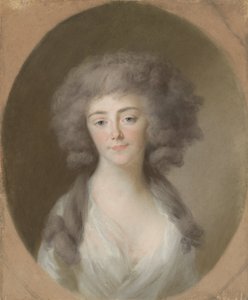 Louisa Isabella Alexandrina Augusta von Kirchberg (1772-1827). Ehefrau von Frederik Willem, Fürst von Nassau-Weilburg, und Schwägerin von Augusta Maria Carolina von Nassau-Weilburg von Johann Friedrich August Tischbein