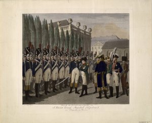 Parade der französischen Garde im Lustgarten in Berlin 1806, 1806 von Johann Friedrich Jügel