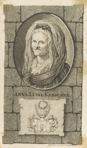 Porträt von Anna Louisa Karsch 1722-1791, 1796
